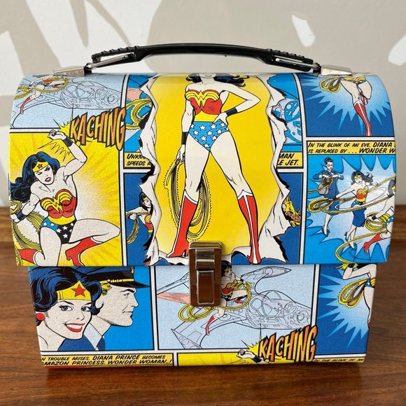 Vandor Kitchen Wonder Woman Lunch Box Collectible Vandor Tin